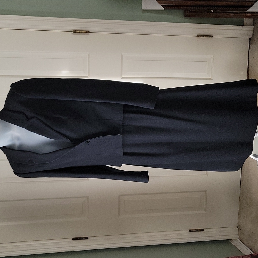 Saks Fifth Avenue 100% wool blazer skirt set career Vintage sz 8 Japan